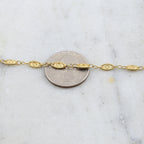 8mmx4mm Brass Fancy Lace Oval Chain in Shiny Silver – Sold by the Foot