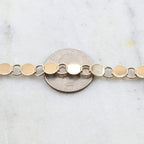 Brass Flat 7mm Circle Open Link Chain in Nickel Silver – Sold by the Foot