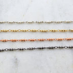 9mmx2.5mm Brass Chain Double Ball Chain in Shiny Gold – Sold by the Foot