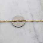 9mmx2.5mm Brass Chain Double Ball Chain in Shiny Gold – Sold by the Foot