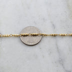 Brass Chain Double Ball Chain in Shiny Gold Shiny Silver – Sold by the Foot