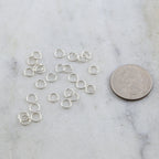 Sterling Silver 6mm 20 Gauge Open Jump Rings Charm Links Findings (25pc)