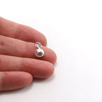 Sterling Silver Teeny Tiny Shiny Shell Ocean Nautical Charm Pendant