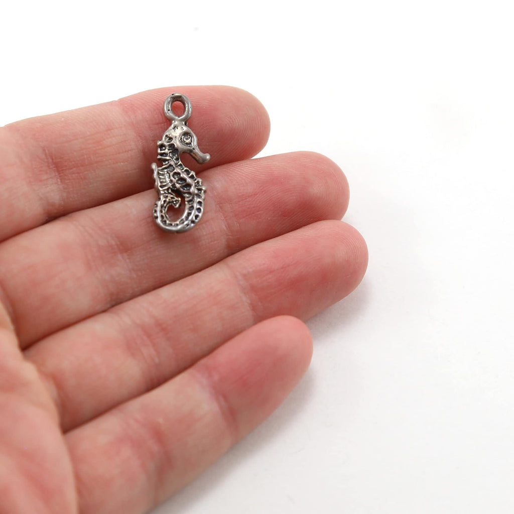 Sterling Silver Seahorse Ocean Inspired Charm