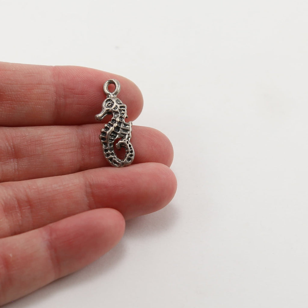 Sterling Silver Seahorse Ocean Inspired Charm