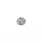 10mm Sterling Silver or Vermeil Small Raised Om Ohm Circle Coin Medallion