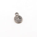 12mmx20mm Sterling Silver Ganesh Oval Deity Charm Hindu Hinduism Spiritual