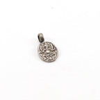 11mmx18mm Sterling Silver Ganesh Antique Style Oval Deity Charm Hindu Hinduism