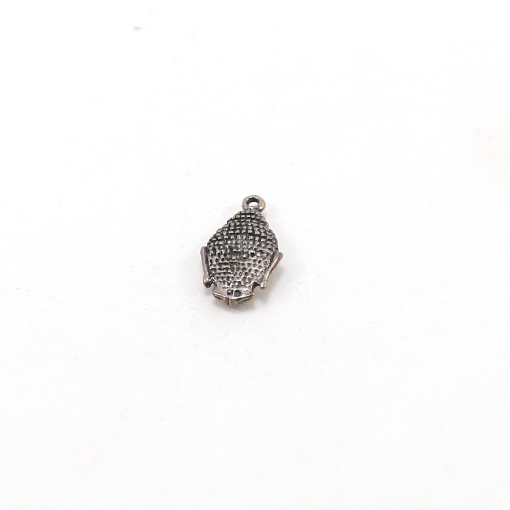 Sterling Silver Thai Buddha Head Charm Ohm Meditation Mantra Pendant
