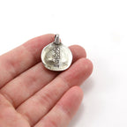 25mmx19mm Sterling Silver or Vermeil Saraswati or Goddess Charm Hindu