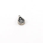 14mmx8mm Sterling Silver Tiny Saraswati Teardrop Goddess Charm Hindu Hinduism