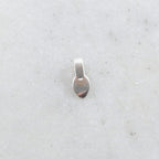 Sterling Silver Simple Silver Beaver Tail Bail Necklace Pendant Findings