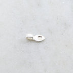 Sterling Silver Simple Silver Beaver Tail Bail Necklace Pendant Findings