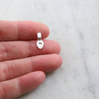 Sterling Silver Simple Silver Beaver Tail Bail Necklace Pendant Findings