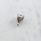 Sterling Silver Daisy Flower Bail Necklace Pendant Findings
