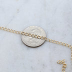 4mmx3mm Brass Delicate Dainty Curb Chain in Shiny Silver – Sold by the Foot
