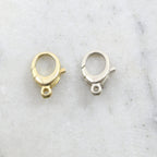 Sterling Silver or Vermeil Extra Large 21mm Rounded Trigger Lobster Clasp
