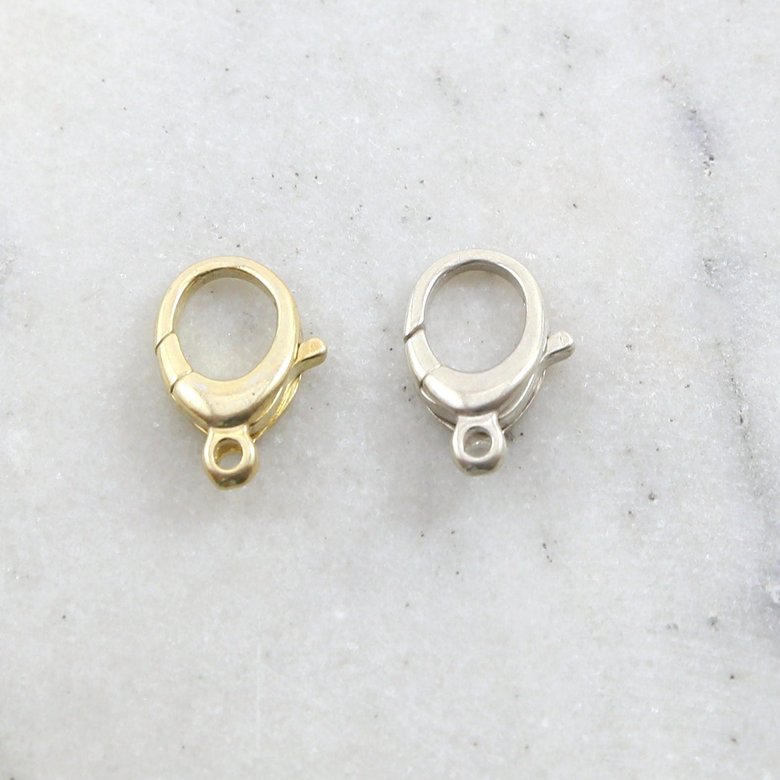 Sterling Silver or Vermeil Extra Large 21mm Rounded Trigger Lobster Clasp