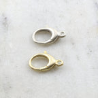 Sterling Silver or Vermeil Extra Large 21mm Rounded Trigger Lobster Clasp