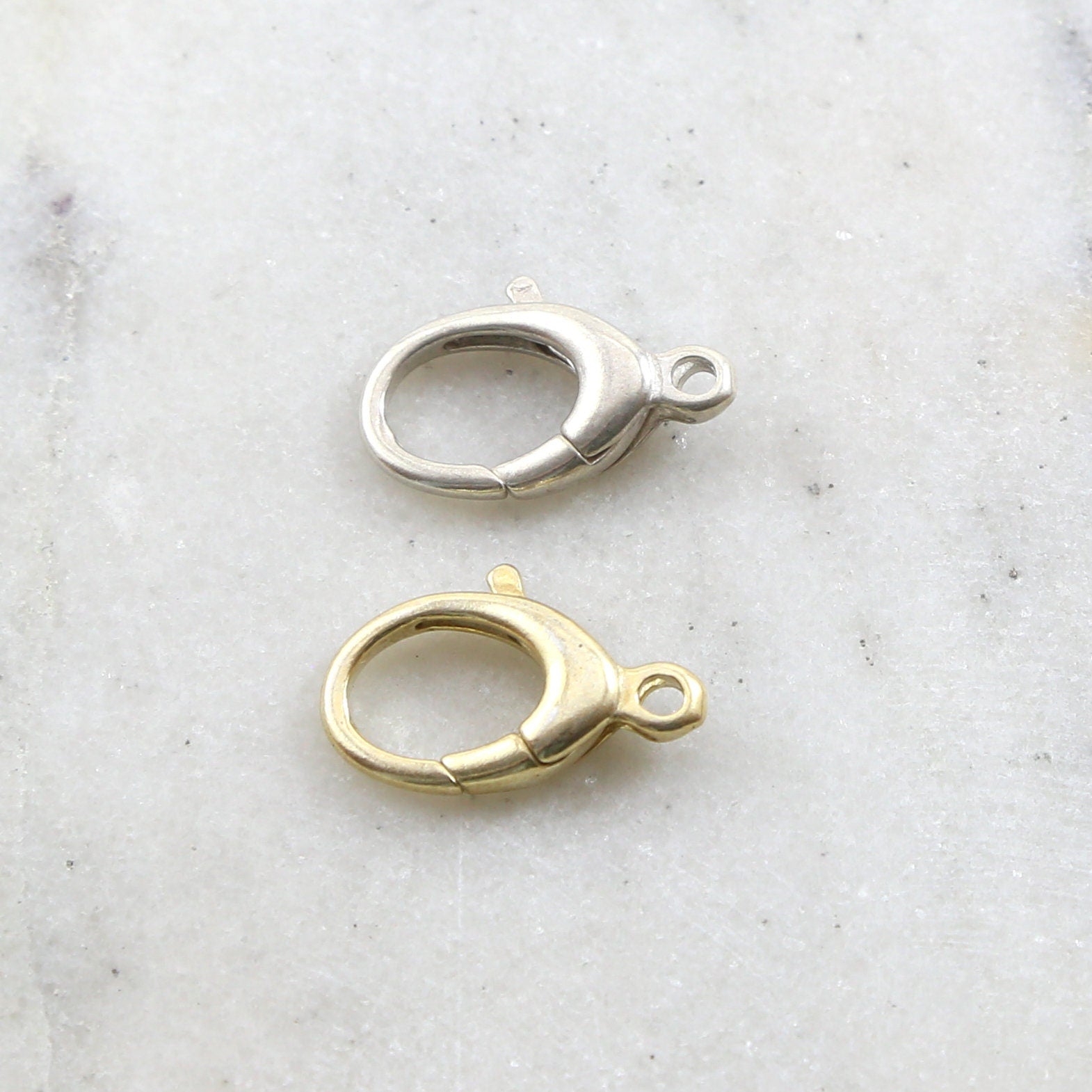 Sterling Silver or Vermeil Extra Large 21mm Rounded Trigger Lobster Clasp