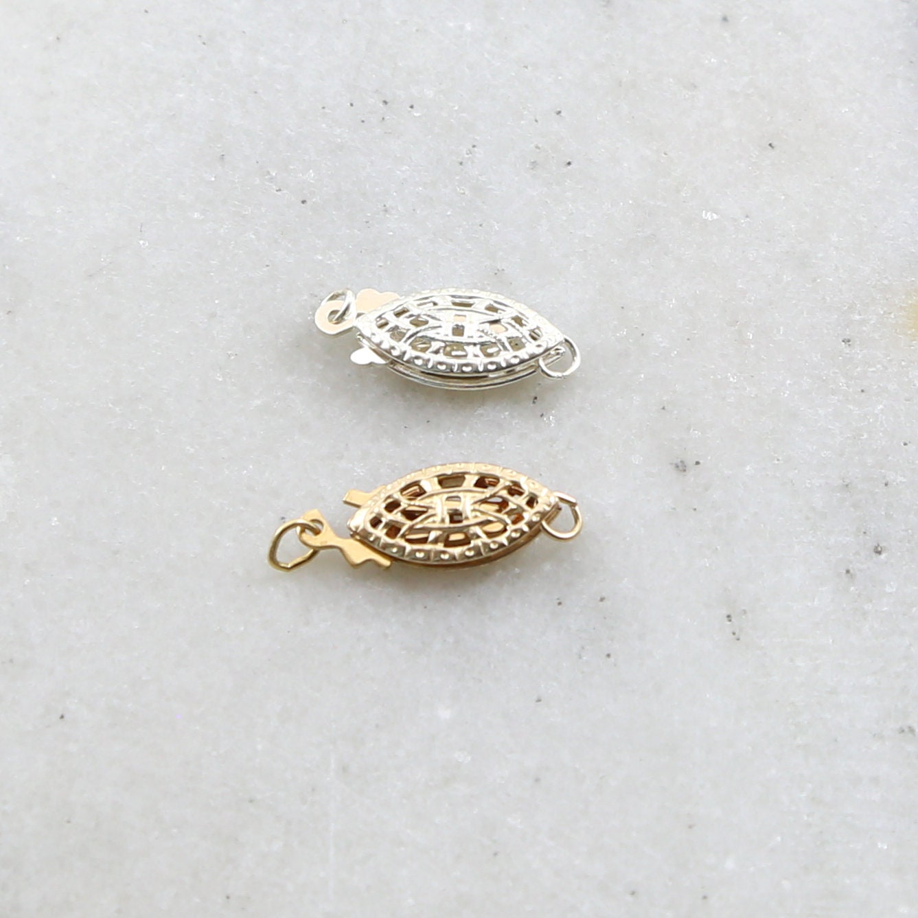 Sterling Silver or 14K Gold Filled Single Strand 6mm x 15mm Oval Filigree