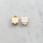 Sterling Silver or 14K Gold Filled Single Strand 8.5mm x 8.5mm Square Box