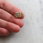 Sterling Silver or 14K Gold Filled Single Strand 8.5mm x 8.5mm Square Box