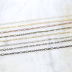 Brass Oval Fancy Oval Circle Chain in Shiny Silver and Gold – Sold by the Foot