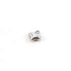 Sterling Silver Mini Tiny Puffy Heart Charm in Dainty Heart Love Pendant