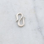 20mmx12mm Sterling Silver Large S Hook Clasp with Etched Design Chain Findings