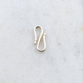18mmx8mm Sterling Silver Skinny S Hook Clasp with Notched Ends Design Chain