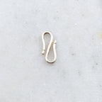 18mmx8mm Sterling Silver Skinny S Hook Clasp with Notched Ends Design Chain