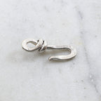 Sterling Silver Thick Large Hook Clasp Wrap Style Design Chain Findings