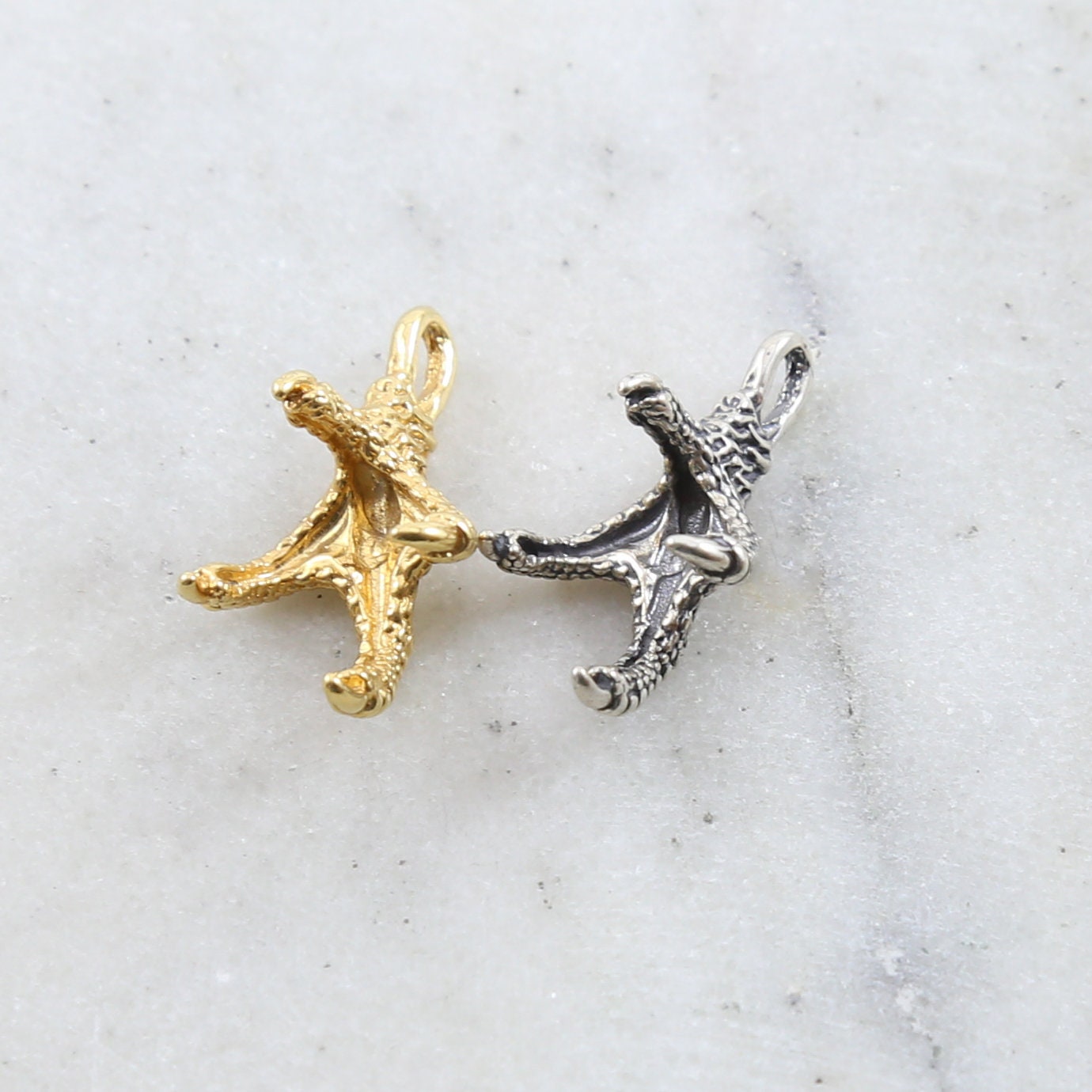 Sterling Silver or Vermeil Claw Talon Dragon Bail Pendant in or Necklace
