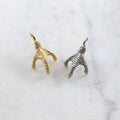 Sterling Silver or Vermeil Claw Talon Dragon Bail Pendant in or Necklace
