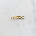 Sterling Silver or Vermeil or Small Soldered Closed Loop Hook and Eye Infinity