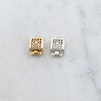 Sterling Silver or 14K Gold Filled 2 Strand 8.5mm x 8.5mm Square Box Filigree