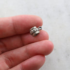 10mmx7mm Sterling Silver Heart Lined Bail Necklace Pendant Findings