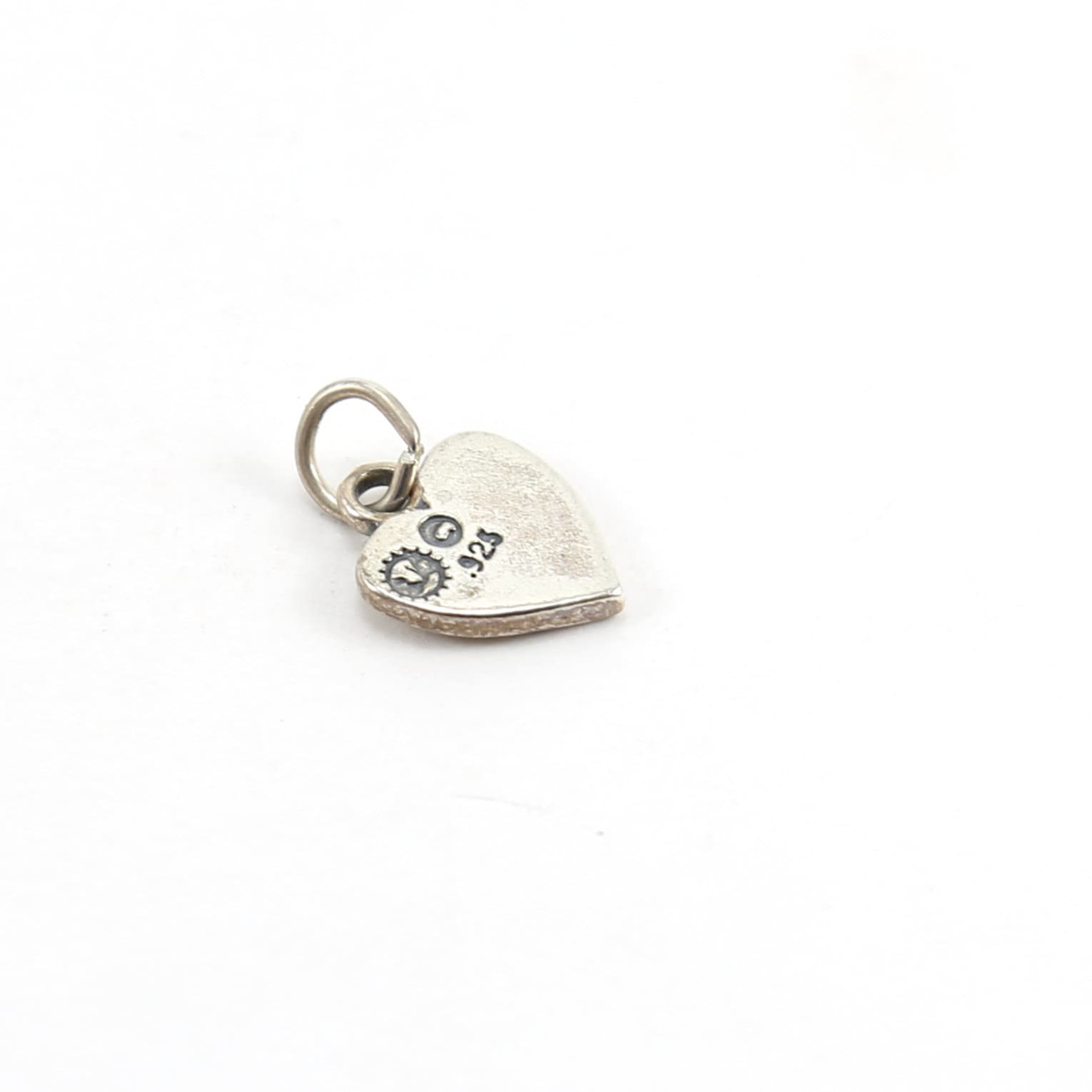 15mmx12mm Sterling Silver Baby Feet Imprint Heart Charm Pendant New Born Baby