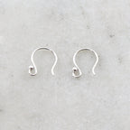 12mmx10mm Sterling Silver Short Ball Earring Wire Ear Wires Earring (2pc)