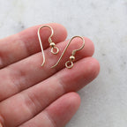 22mmx12mm Sterling Silver or 14K Gold Filled Thick Sturdy French Hook (2pc)