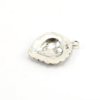 39mmx28mm Sterling Silver or Vermeil Large or Fancy Lace Detailed Valentine's