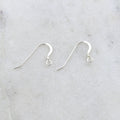 22mmx19mm Sterling Silver French Ear Wire with Coil Ear Wires Earring (2pc)