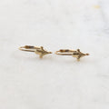 17mmx10mm 14K Gold Filled Large Fleur De Lis Leverback Earring Hooks (2pc)