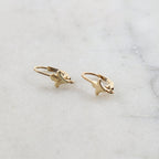 17mmx10mm 14K Gold Filled Large Fleur De Lis Leverback Earring Hooks (2pc)