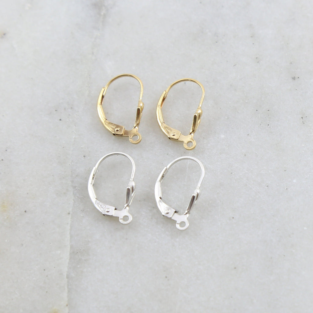 17mmx10mm Sterling Silver or 14K Gold Filled Small Fleur De Lis (2pc)