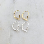 17mmx10mm Sterling Silver or 14K Gold Filled Small Fleur De Lis (2pc)