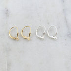 17mmx10mm Sterling Silver or 14K Gold Filled Small Fleur De Lis (2pc)