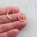 15mmx10mm Sterling Silver or 14K Gold Filled Interchangeable Leverback (2pc)