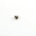 Sterling Silver Teeny Tiny Puffy Heart Bead Charm Dainty Heart Love Bead